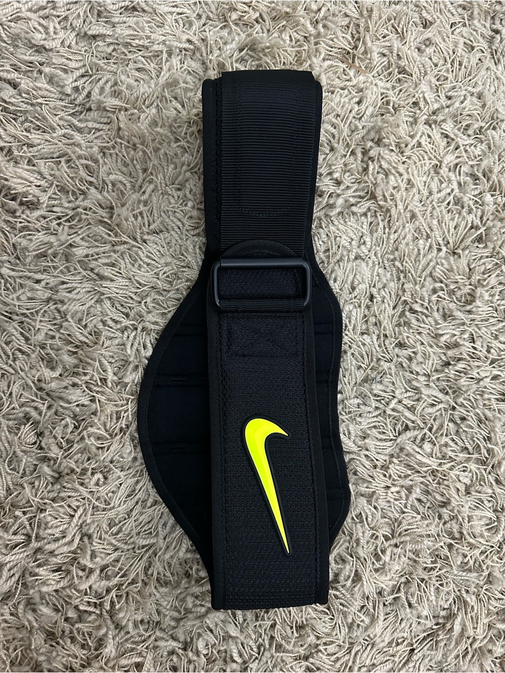 NWOT Nike Structured Black Gym Weight Training Lifting Belt - Size XL